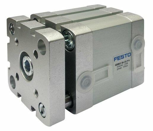Компактные цилиндры Festo с направляющими и траверсой. Серия ADNGF Компактные цилиндры Festo с направляющими и траверсой. Серия ADNGF